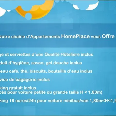 Homeplace Apart Gare Parking Free ***** 公寓 *
